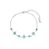Maia Silver Turquoise Star Bracelet