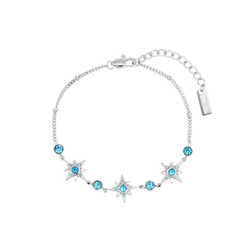 Maia Silver Turquoise Star Bracelet