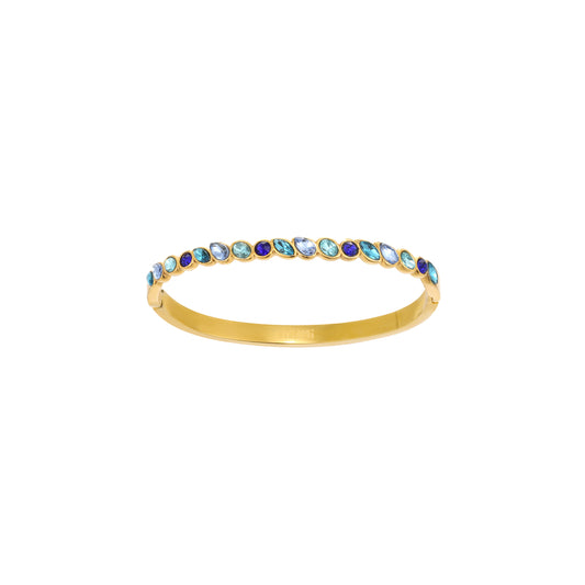 Malin Gold Blue Organic Bangle