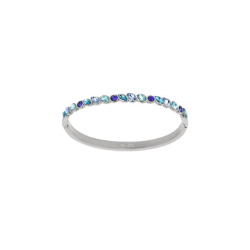 Malin Silver Blue Organic Bangle