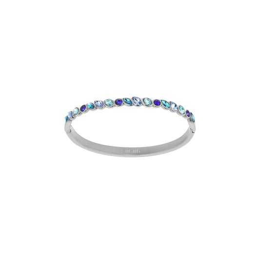 Malin Silver Blue Organic Bangle