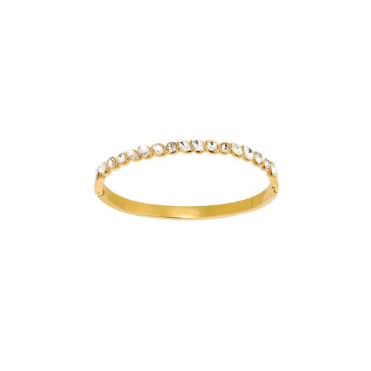 Malin Gold Crystal Organic Bangle