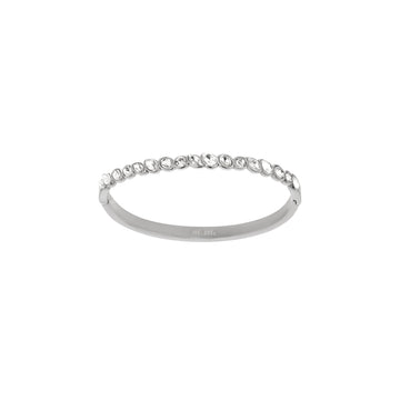 Malin Silver Crystal Organic Bangle