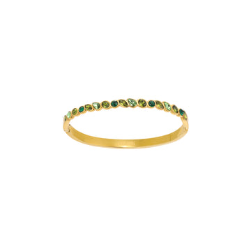 Malin Gold Green Organic Bangle