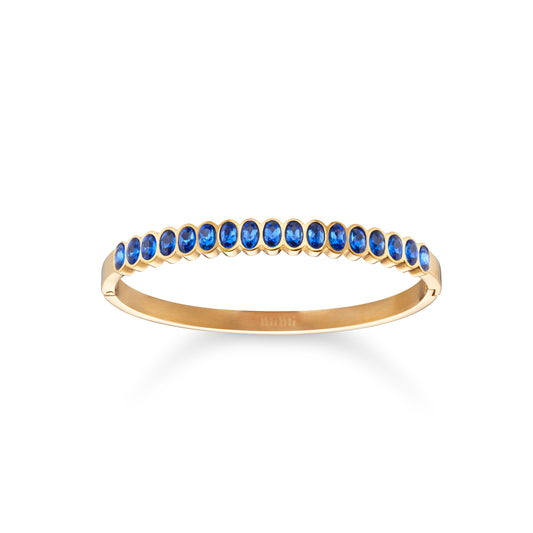 Martha Blue Gold Waterproof Bangle