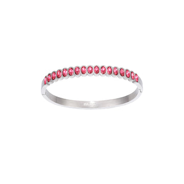 Martha Silver Pink Bangle