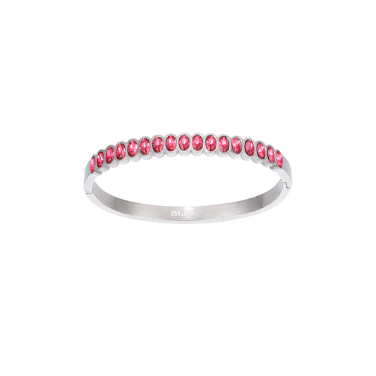 Martha Silver Pink Bangle