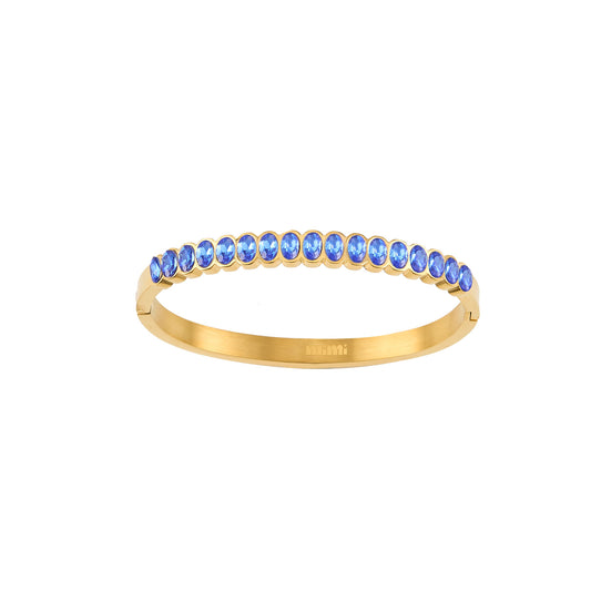 Martha Blue Gold Waterproof Bangle