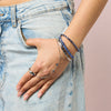 Martha Blue Silver Waterproof Bangle