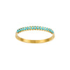 Martha Turqouise Gold Waterproof Bangle