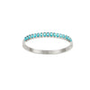 Martha Turqouise Silver Waterproof Bangle