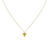 Megan Blue Gold Heart Pendant Necklace