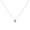 Megan Blue Silver Heart Pendant Necklace