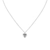 Megan Crystal Silver Heart Pendant Necklace
