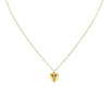 Megan Turqouise Gold Heart Pendant Necklace