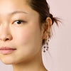 Millie Gold Pink Chunky Ear Cuff & Droplet Chain