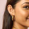 Mimi Crystal Gold Original Huggie Earrings