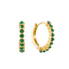 Mimi Green Gold Original Huggie Earrings