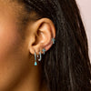 Mimi Turquoise Silver Original Huggie Earrings