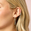 Mimi Turquoise Silver Original Huggie Earrings
