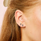 Molly Stud Earrings Gold & Blue