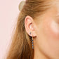 Ellica Blue Gold Droplet Huggie Earrings