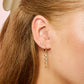 Ellica Gold Crystal Droplet Huggie Earring