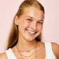 Molly Stud Earrings Gold & Green