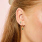 Molly Gold Green Huggie Hoops