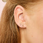 Molly Stud Earrings Gold & Pink