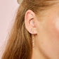 Ellica Rainbow Droplet Gold Huggie Hoops