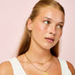 Ellica Rainbow Droplet Gold Huggie Hoops