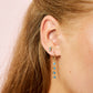 Ellica Turquoise Gold Droplet Huggie Earrings