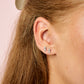 Molly Stud Earrings Silver & Crystal