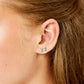 Molly Stud Earrings Silver & Turqouise