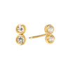 Molly Stud Earrings Gold & Crystal
