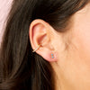 Lily Crystal Gold Dainty Ear Cuff