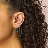 Molly Stud Earrings Silver & Turqouise