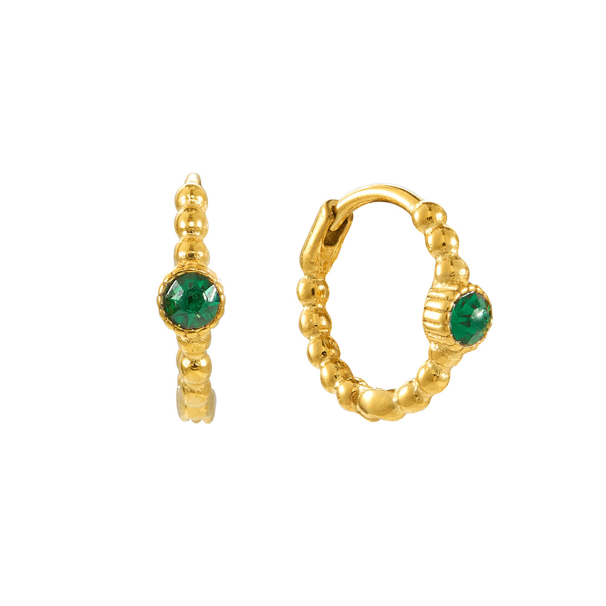 Nadine Gold Huggie Earrings