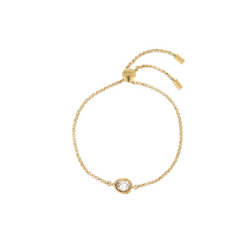 Nancy Gold Crystal Pull Bracelet