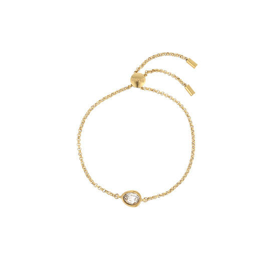 Nancy Gold Crystal Pull Bracelet