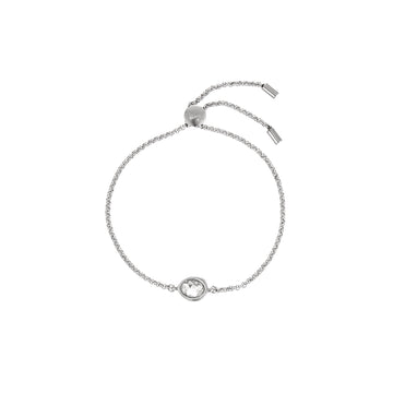 Nancy Silver Crystal Pull Bracelet
