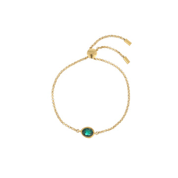 Nancy Gold Green Pull Bracelet