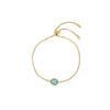 Nancy Gold Turquoise Pull Bracelet