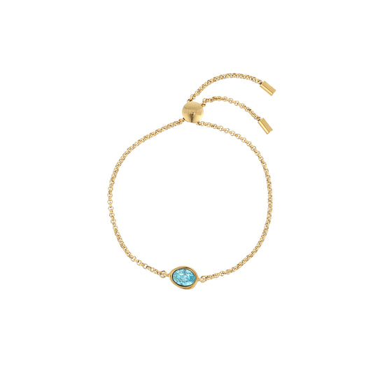Nancy Gold Turquoise Pull Bracelet
