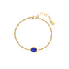Nancy Gold Blue Bracelet