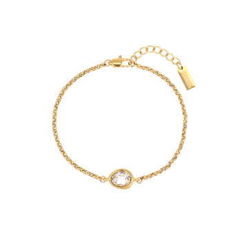 Nancy Gold Crystal Bracelet