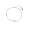 Nancy Silver Crystal Bracelet