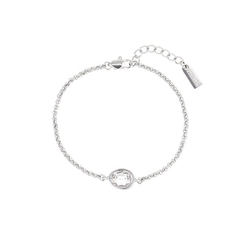Nancy Silver Crystal Bracelet