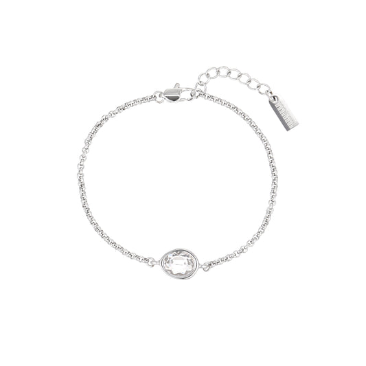 Nancy Silver Crystal Bracelet